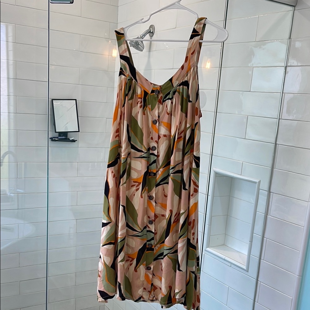 Floral Sleeveless Dress - Multicolor
